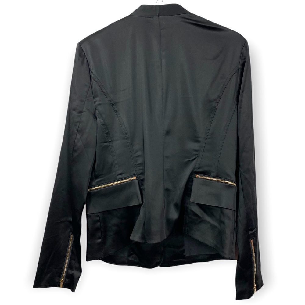 Cache Satin Black Blazer New Without Tags - Picture 2 of 5